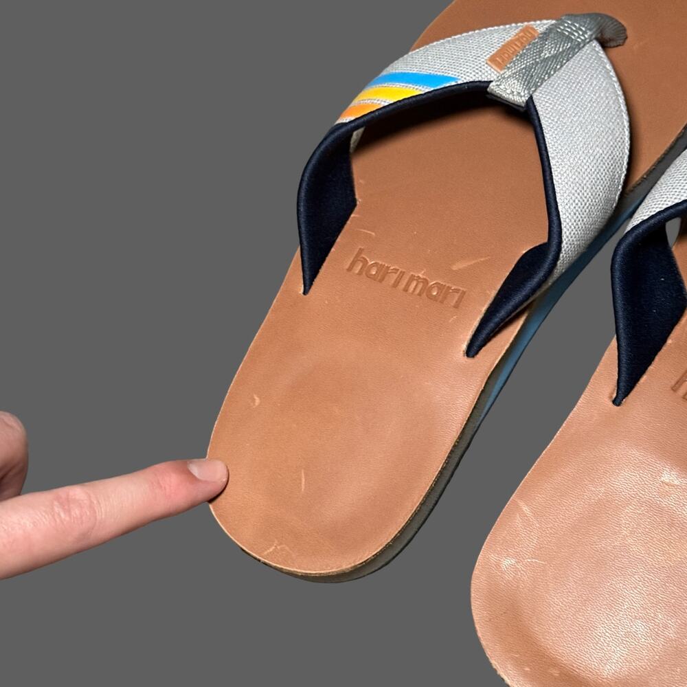 Hari Mari Del Mar Flip Flops Horizon Men’s 9 NWT - Picture 4 of 10